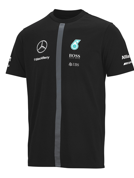 Pánske Tričko Mercedes GP Čierne
