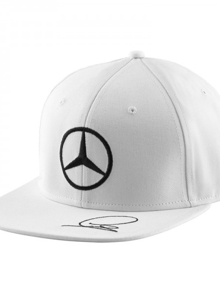 Šiltovka Mercedes AMG PETRONAS Lewis Hamilton biela Flat Cap
