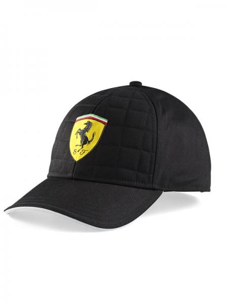 Šiltovka Scuderia Ferrari Quilt Stiched Čierna